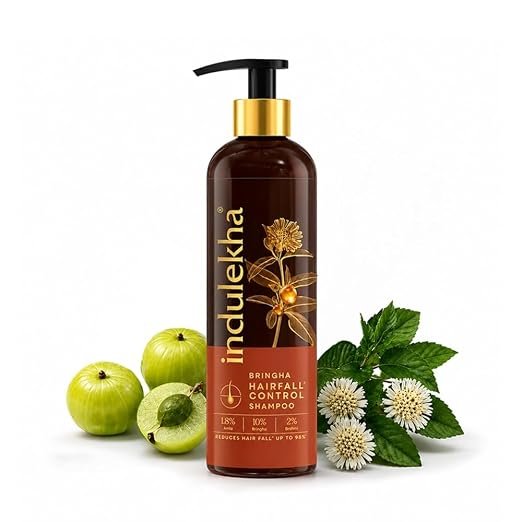 Indulekha Bringha Ayurvedic Shampoo 200 ml|| for Hair Fall Control|| With Bringharaj Extracts|| Amla|| Shikakai - Paraben Free|| For Men & Women