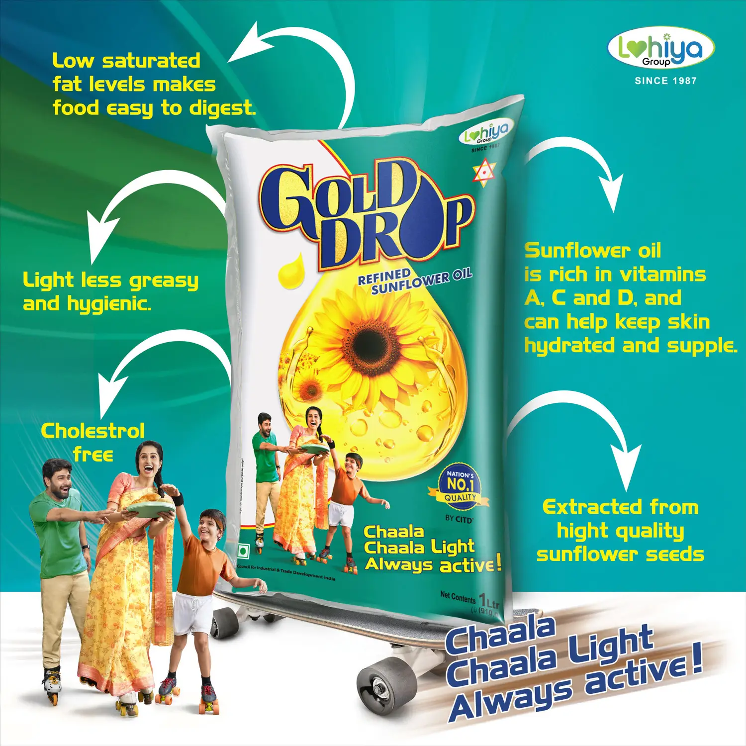 GOLD DROP 1L OIL