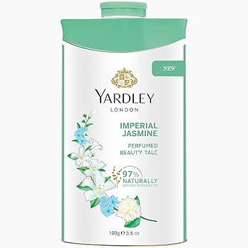 Yardley London Imperial Jasmine Talcum Powder for women, 100g