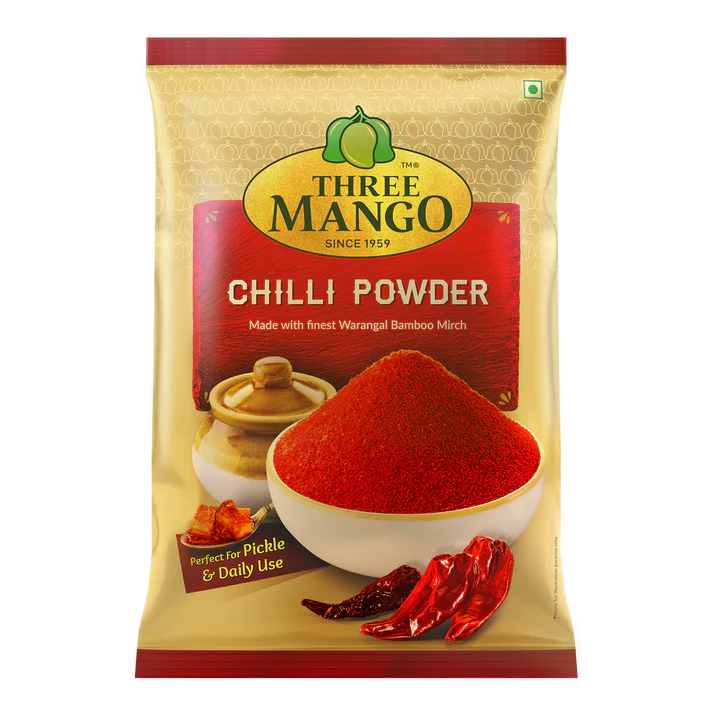 THREE MANGO MIRCH POWDER 500GM